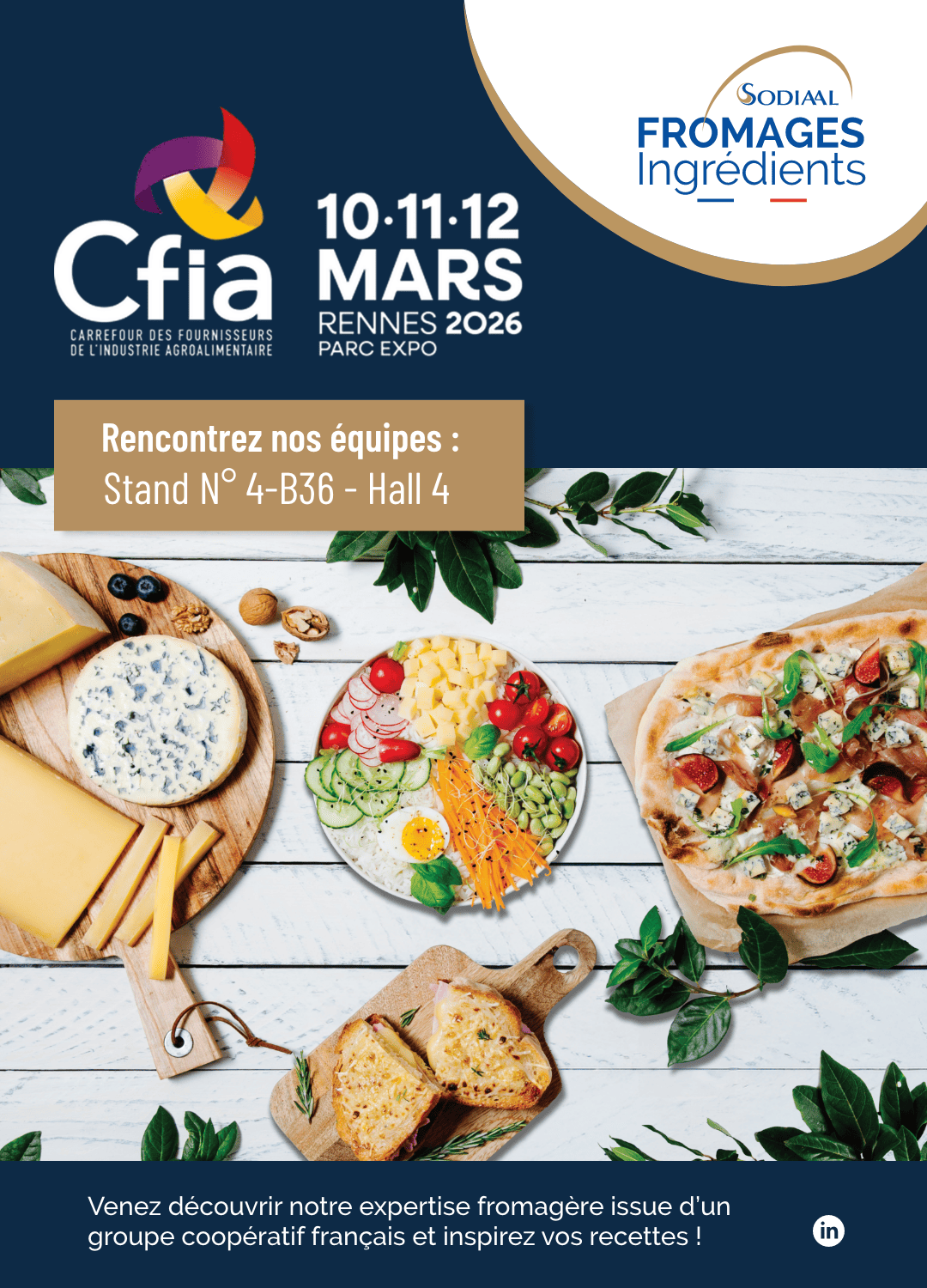 Sodiaal fromages ingredients CFIA 2026 equipe